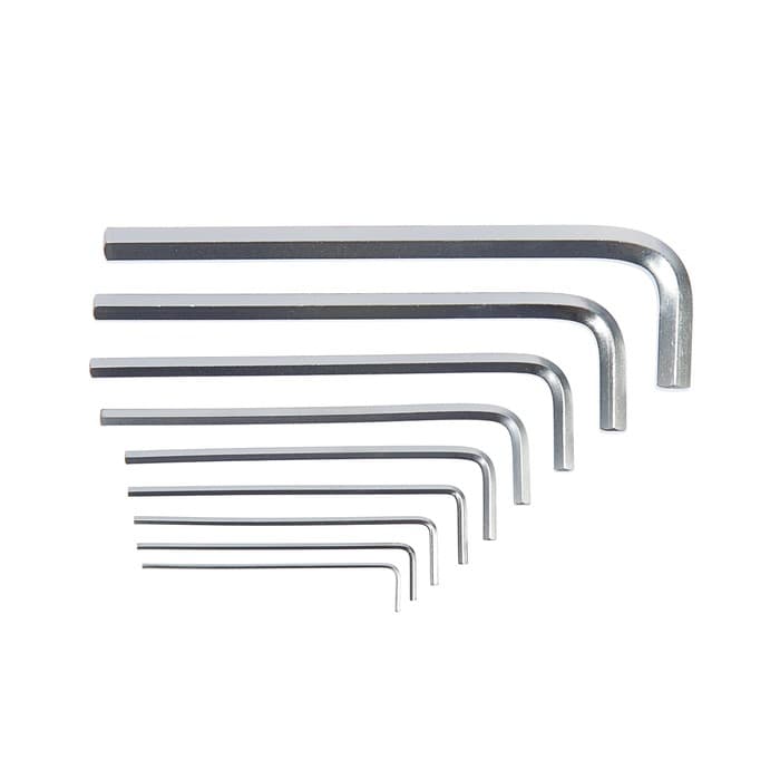 Набор ключей шестигранных ТУНДРА, удлиненных, CrV, 1.5 - 10 мм, 9 шт.