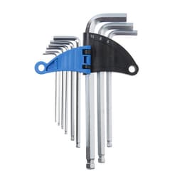 Набор ключей шестигранных ТУНДРА, удлиненных с шаром, CrV, 1.5 - 10 мм, 9 шт.