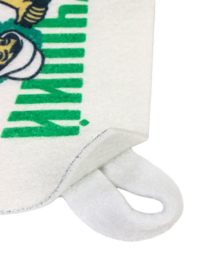 Набор для бани с принтом «Самому лучшему банщику», 3 предмета: шапка, коврик, рукавица, полиэфир, светлый, «Банная забава»