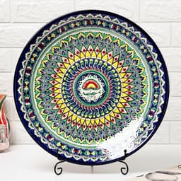 Ляган узбекский Риштанская Керамика «Узоры», d=41 см, МИКС