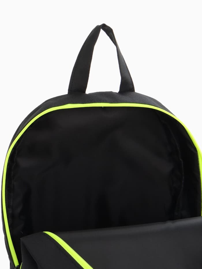 Рюкзак школьный «ЗФТС» на молнии, с карманом, 30×11×44 см, чёрный