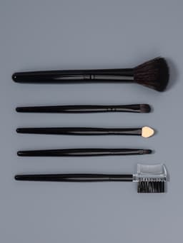 Набор кистей для макияжа SMOKY, 5 шт., чёрный