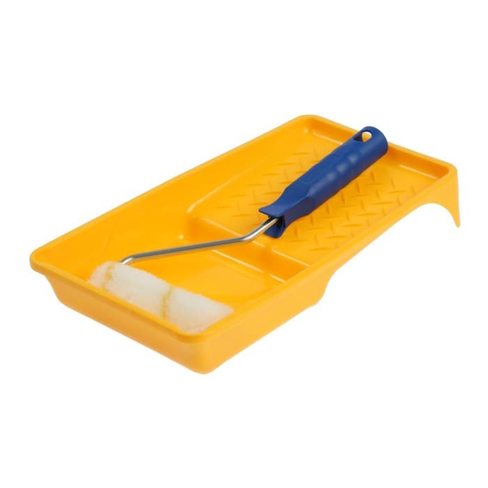 Набор ТУНДРА, для акриловых красок, валик полиамид 110 мм, ванночка 150×290 мм