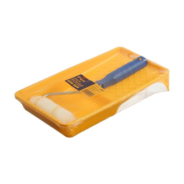 Набор ТУНДРА, для акриловых красок, валик полиамид 110 мм, ванночка 150×290 мм