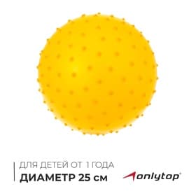 Мяч массажный, d=25 см, 80 г, МИКС
