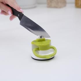 Точилка для ножей на присоске Libra Plast, пластик, МИКС