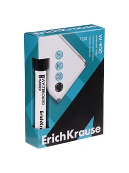 Маркер для доски ErichKrause. W-500, узел 2.5 мм, ширина линии 0.8-2.5 мм, спиртовой, чёрный