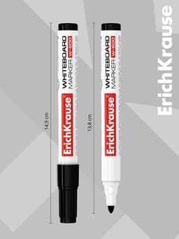 Маркер для доски ErichKrause. W-500, узел 2.5 мм, ширина линии 0.8-2.5 мм, спиртовой, чёрный