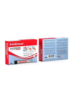 Маркер для доски ErichKrause. W-500, узел 2.5 мм, ширина линии 0.8-2.5 мм, спиртовой, чёрный