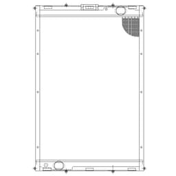 Радиатор охлаждения для а/м КАМАЗ 6350 63501Ш-1301010-10, LUZAR LRc 07350