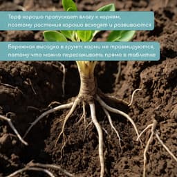 Таблетки торфяные, для рассады, d=4.2 см, с оболочкой, набор 8 шт.