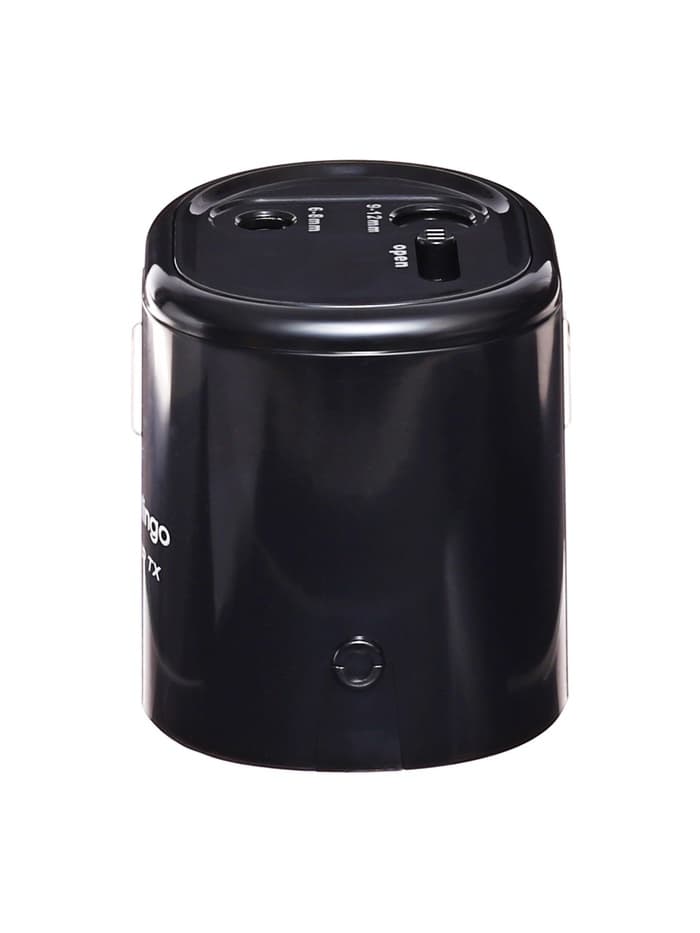 Точилка электрическая Berlingo Power TX, 2 отверстия, с контейнером, чёрная