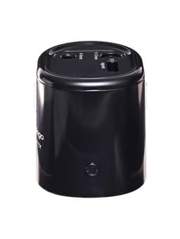 Точилка электрическая Berlingo Power TX, 2 отверстия, с контейнером, чёрная