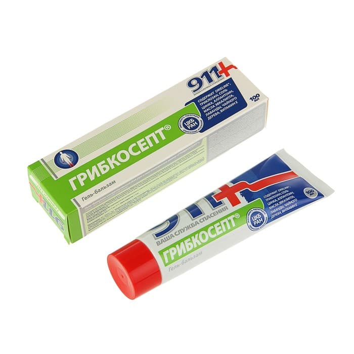 Гель для рук и ног 911 «Грибкосепт» при грибковых инфекциях, 100 мл