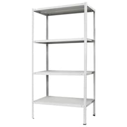 Стеллаж металлический для склада напольный ПАКС металл МС-254, 4 полки, 200×100×50 см, серый