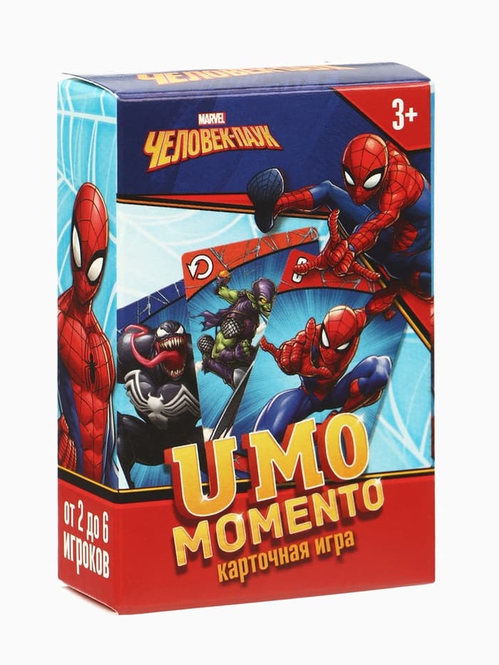 Настольная игра UMO momento, Человек-паук, MARVEL,70 карт, 3+