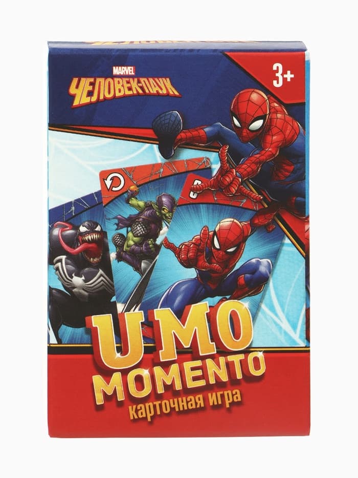 Настольная игра UMO momento, Человек-паук, MARVEL,70 карт, 3+