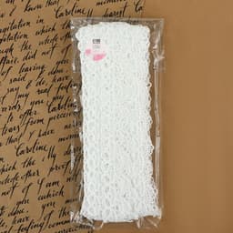 Кружево гипюровое, 35 мм, 14±1 м, цвет белый