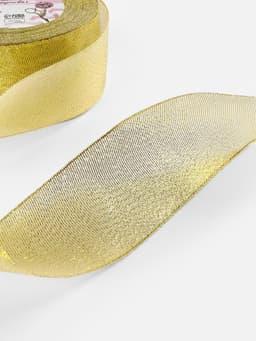 Лента парчовая, 50 мм, 23±1 м, цвет золотой