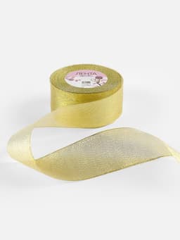 Лента парчовая, 50 мм, 23±1 м, цвет золотой