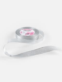 Лента парчовая, 20 мм, 23±1 м, цвет серебряный