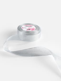 Лента парчовая, 40 мм, 23±1 м, цвет серебряный