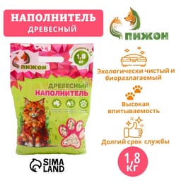 Наполнитель древесный «Пижон» 5 л