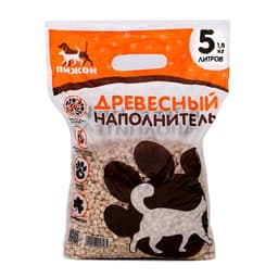Наполнитель древесный «Пижон» 5 л