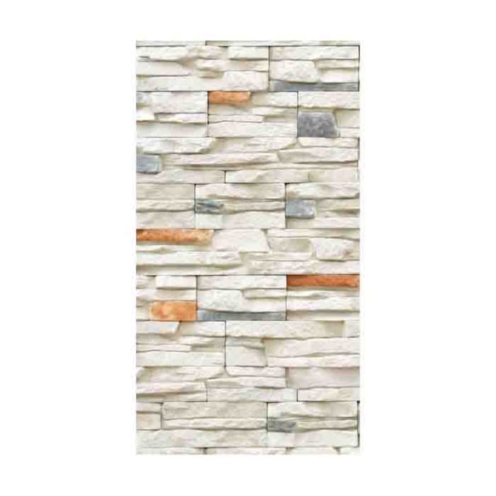 Стеновая панель ПВХ «Сланец современный светлый», 2700×250 мм, цвет бежевый/серый