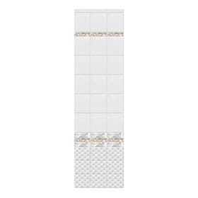 Стеновая панель ПВХ «Новита. Орхидея», добор, 2700×250 мм, цвет белый