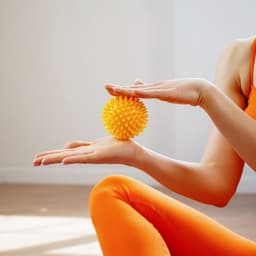 Массажёр «Ёжик», d=7.5 см, 55 г, жёлтый