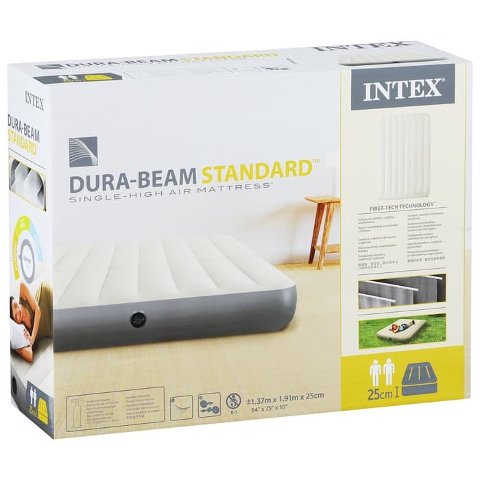 Матрас надувной Deluxe Full, 137×191×25 см, 64102 INTEX