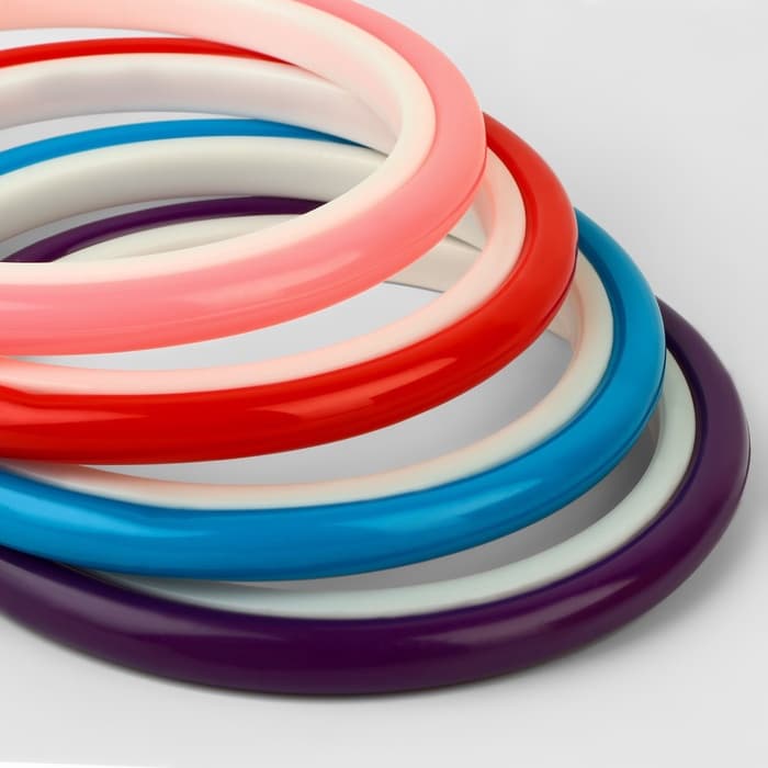 Пяльцы для вышивания с подвесом, пластиковая, d=9/11.5 см, МИКС