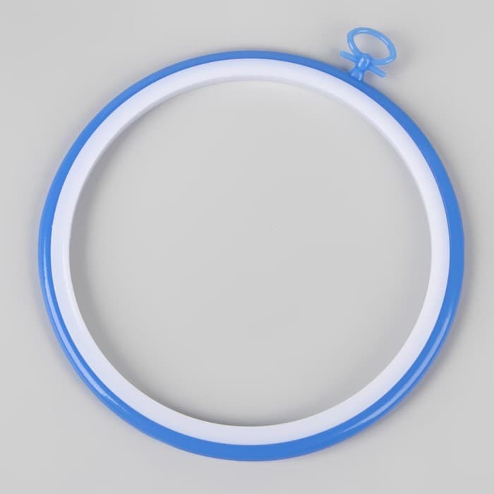 Пяльцы для вышивания с подвесом, пластиковая, d=14.5/16.5 см, МИКС