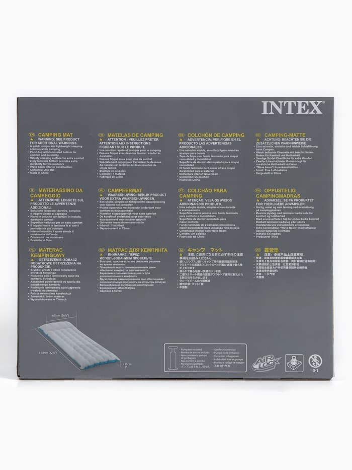 Матрас Camping 67×184×13 см, 67997 INTEX