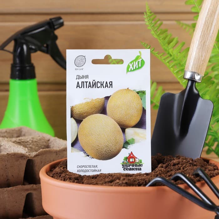 Семена Дыня "Алтайская", ц/п,  0,5 г  серия ХИТ х3