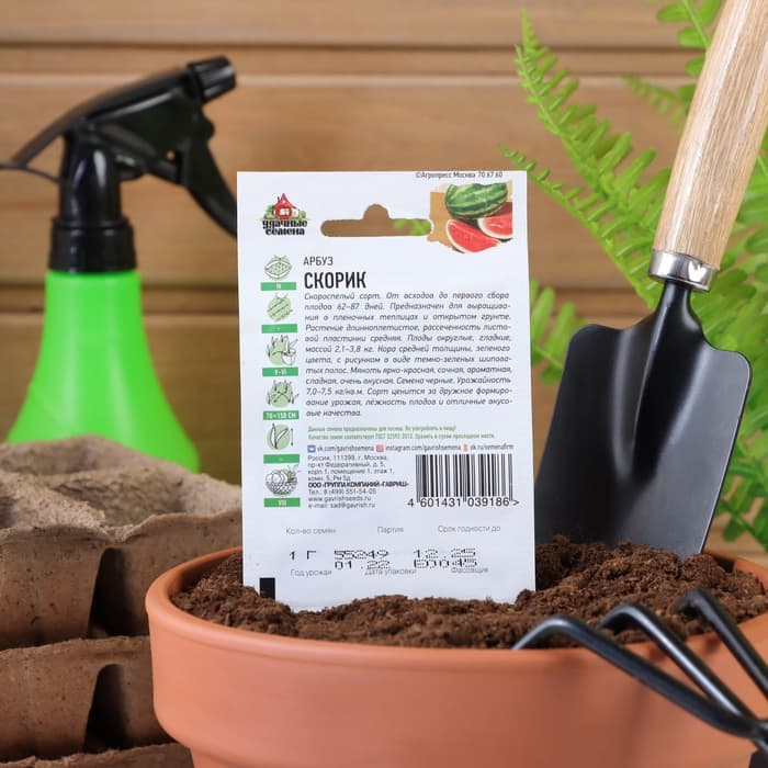 Семена Арбуз «Скорик»,1 г, «Удачные семена»