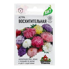 Семена цветов Астра «Восхитительная», смесь, однолетник, 0.3 г, «Гавриш»