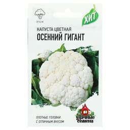 Семена Капуста цветная «Осенний гигант», 0.3 г, «Удачные семена»