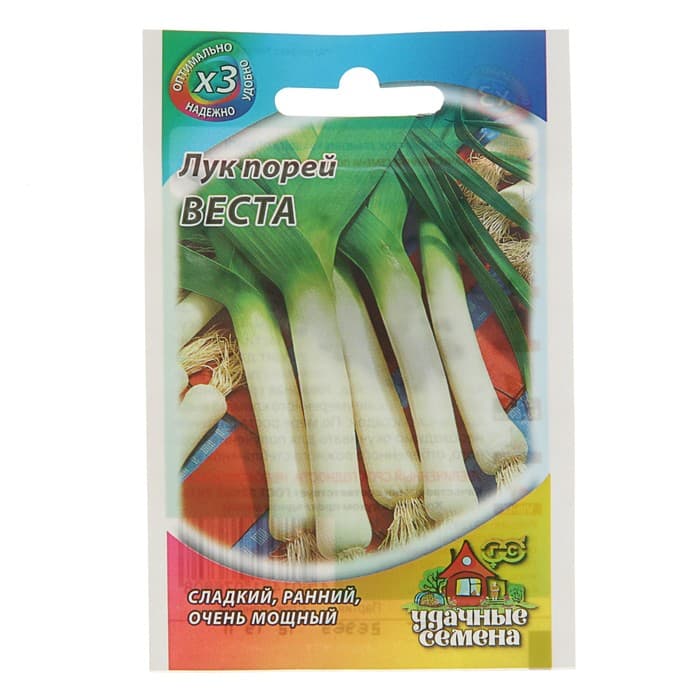 Семена Лук порей «Веста», 0.2 г, «Удачные семена»
