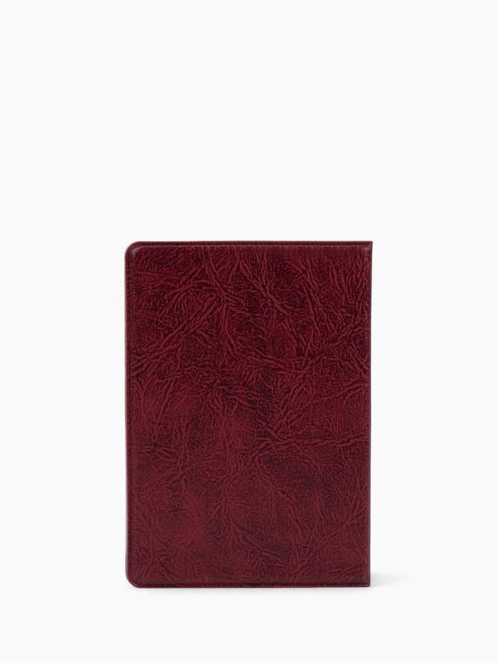 Обложка для пенсионного удостоверения, с гербом РФ, бордовая