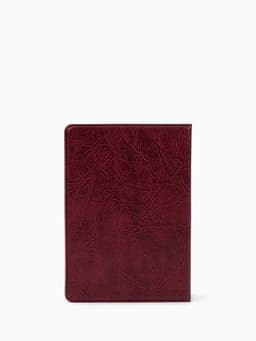 Обложка для пенсионного удостоверения, с гербом РФ, бордовая