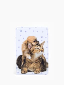 Обложка для проездного, пропуска, с принтом, белая