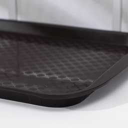 Поднос прямоугольный RESTOLA, 36.5×27 см, пластик, коричневый