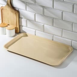 Поднос RESTOLA, 52.5×32.5 см, прямоугольный, пластик, бежевый