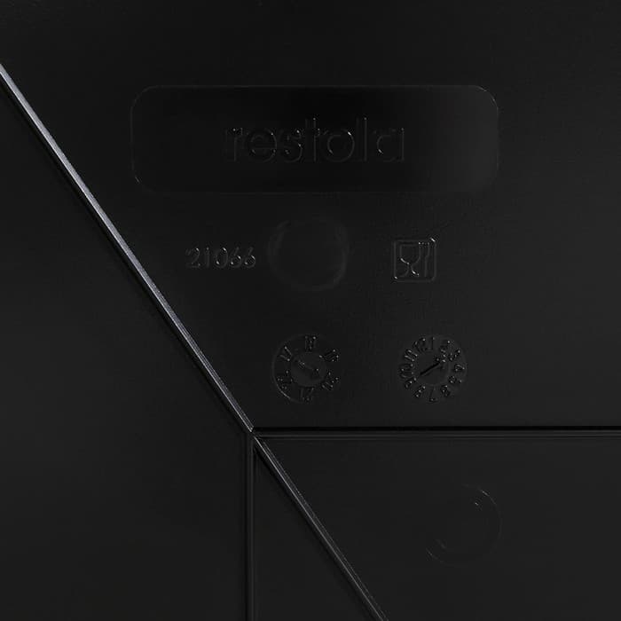 Поднос RESTOLA, 49×35 см, прямоугольный, пластик, чёрный