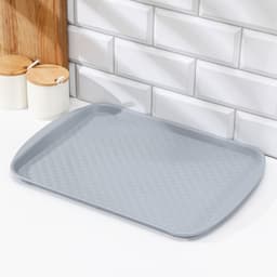 Поднос RESTOLA, пластик, 42×30 см, серый