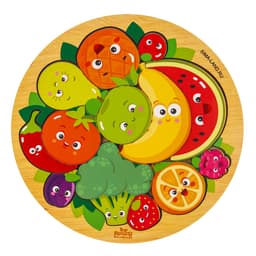 Рамка - вкладыш Лесная мастерская «Фруктики», 13 деталей, 20×20 см