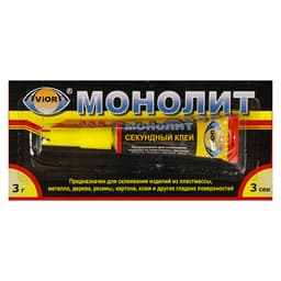 Суперклей Aviora «Монолит», секундный, мини карта, 3 г