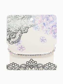 Браслет со стразами «Лёд», d=5 см, 1 ряд, 4 мм, радужный в серебре